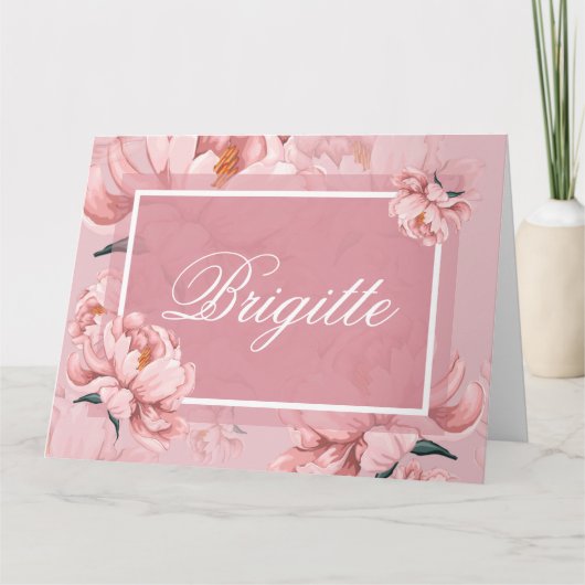 Zitkaart Gevouwen Wenskaart Kaart (Voorkant)