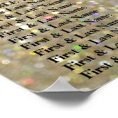 Zitkaart - Goudbalies Poster (Hoek)