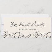 Zitkaart Header Modern Mountain Outdoor Kaart (Voorkant)