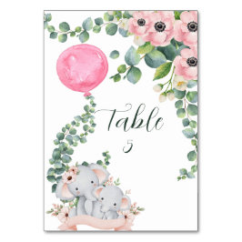 Zitkaart Roze ballon Eucalyptus Olifant Kaart