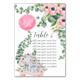 Zitkaart Roze ballon Eucalyptus Olifant Kaart