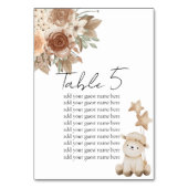 Zitkaart Rustiek Bruin Zoete Kleine Lamb Kaart (Voorkant)