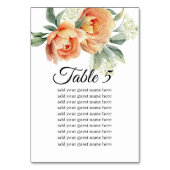 Zitkaart Rustiek koraal perzik groen Kaart (Voorkant)