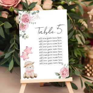 Zitkaart Sweet Little Lamb Roze Rose groen Kaart