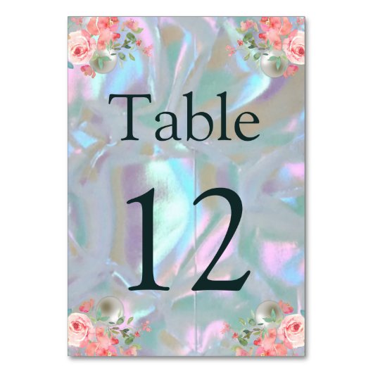 Zitkaart Tafel Kaart Parelmoer (Achterkant)