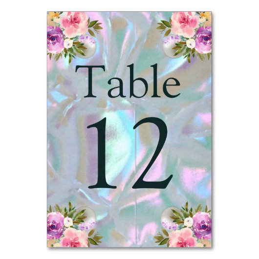 Zitkaart Tafel Kaart Parelmoer (Voorkant)