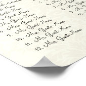 Zitkaart van de Paarse Wilde Vloertak Poster (Hoek)