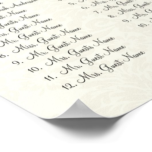 Zitkaart van de Paarse Wilde Vloertak Poster (Hoek)