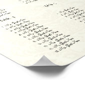 Zitkaart van de Paarse Wilde Vloertak Poster (Hoek)