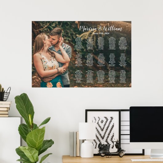 Zitkaartbord voor weduwen met foto poster (Thuiskantoor)