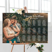 Zitkaartbord voor weduwen met foto poster