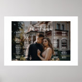 Zitkaartbord voor weduwen met foto poster (Voorkant)