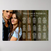 Zitkaartbord voor weduwen met foto poster (Voorkant)