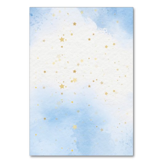 Zitkaarten Beary Boho Rainbow Blue Balloon Kaart (Achterkant)