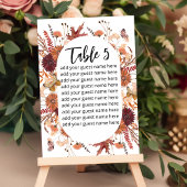 Zitkaarten Boho herfst roest bordeaux mauve Kaart