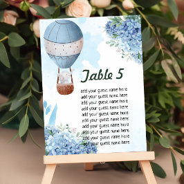 Zitkaarten omhoog weg Olifant Hete Luchtballon Kaart