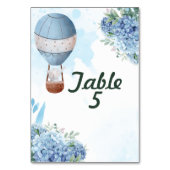 Zitkaarten omhoog weg Olifant Hete Luchtballon Kaart (Voorkant)