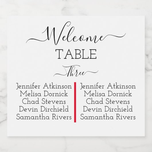 Zitkaarten Wijnlabel, Moderne minimale zitplaatsen Sparkling Wijnetiket (Enkel label)