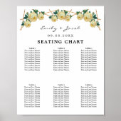 Zitkuur Gold Geometric Yellow Floral Wed 60 Poster (Voorkant)