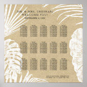 Zitkuur Modern Simple Kraft Tropical Leaf Poster (Voorkant)