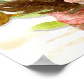 Zitkuur Rustic BOHO Bohemian Wreath Birch Poster (Hoek)