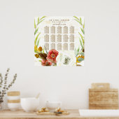 Zitkuur Rustic BOHO Bohemian Wreath Birch Poster (Keuken)