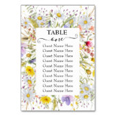 Zitkuur voor de lenteminar van de Wildflower Weddi Kaart (Achterkant)