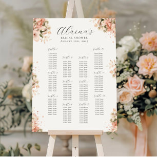 Zitplaatdiagram Brunch & Bubbly Vrijgezellenfees Poster