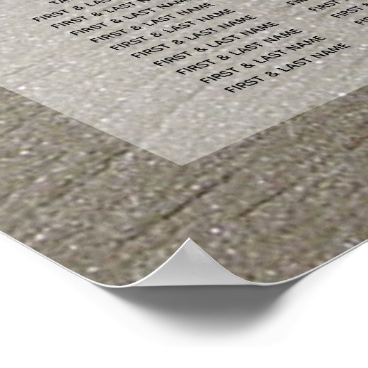 Zitplaatje zeestralen en zand bruiloft poster (Hoek)