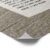 Zitplaatje zeestralen en zand bruiloft poster (Hoek)