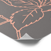 Zitplaats Grafiek 10 Grafiek Koraal Poster (Hoek)