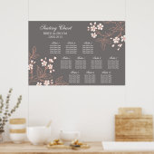 Zitplaats Grafiek 10 Grafiek Koraal Poster (Keuken)