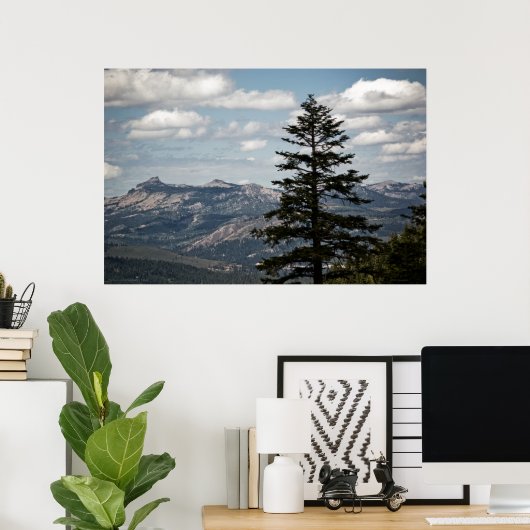 Zitplaats met een Uitzicht Druk Poster (Thuiskantoor)