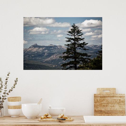 Zitplaats met een Uitzicht Druk Poster (Keuken)