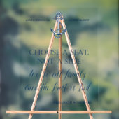 "Zitplaats niet zijwaarts" nautisch trouwbord Acryl Bord (Neutraal)