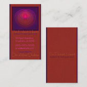 Zitplaats van de soep visitekaartje (Voorkant / Achterkant)