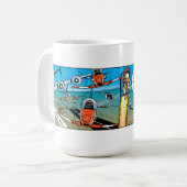 Zitplaats van moeras Ding Ejector Koffiemok (Voorkant links)