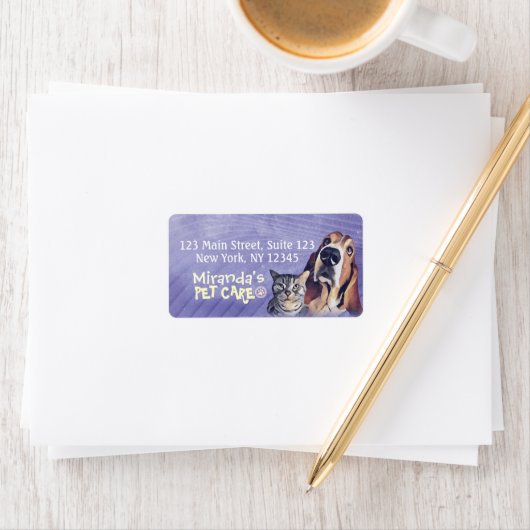 Zitplaats voor kat- en hondenzorg etiket (Insitu)