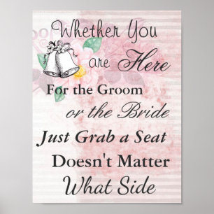 Zitplaats voor Poster voor bruiloft, thema