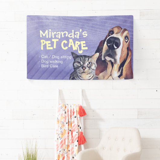 Zitplaats voor zeer peri-kat- en hondenzorg spandoek (Insitu)