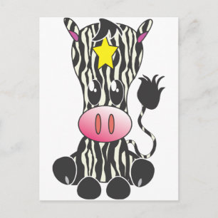 Zitplaats Zebra Briefkaart