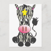 Zitplaats Zebra Briefkaart (Voorkant)