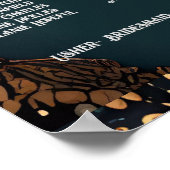 Zitplaatsen bruiloft grafiek poster (Hoek)