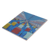 Zitplaatsen in het vliegtuig (door Gregorio Undurr Tegeltje (Zijkant)