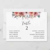 Zitplaatsen Kaarten met gastennamen Blush Roze en  (Achterkant)