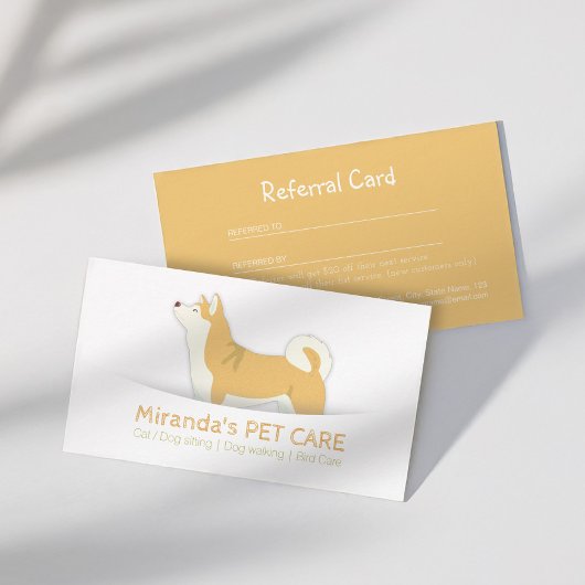 Zitplaatsen voor gezelschapsdieren Zwembehandeling Aanbevelingskaartje