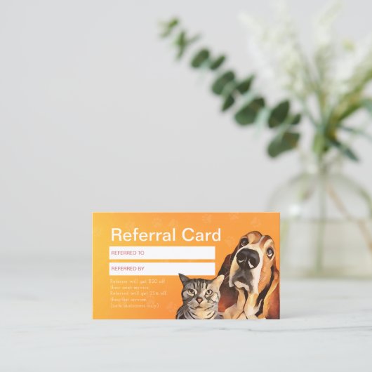 Zitplaatsen voor gezelschapsdieren Zwembehandeling Aanbevelingskaartje (Staand voorkant)