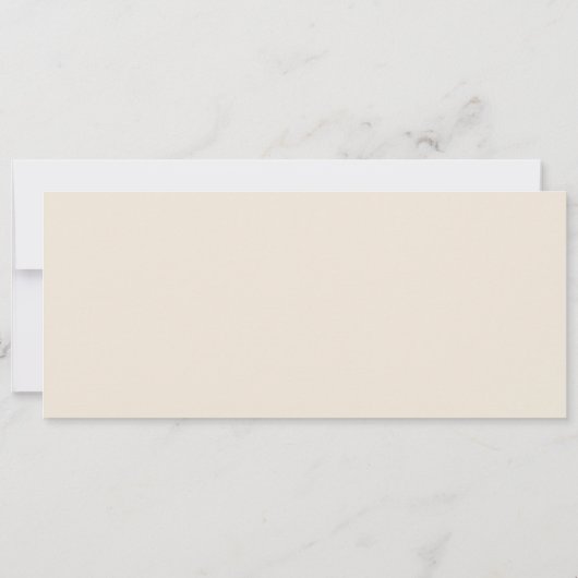 Zitplaatsenkaartkop Beige Modern Script Kaart (Achterkant)