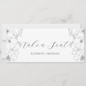 Zitplaatsenkaartkoptekst Minimalistische Kaart (Voorkant)