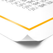 Zitplaatskaart 30e Retro Stripe 1995 Foto Afdruk (Hoek)